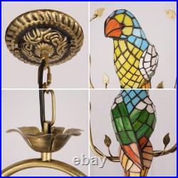 11In Antique Bronze Tiffany Lamp, Single Headed Parrot Pendant Light, Adjustable