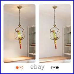 11In Antique Bronze Tiffany Lamp, Single Headed Parrot Pendant Light, Adjustable