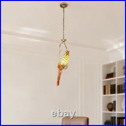 11In Antique Bronze Tiffany Lamp, Single Headed Parrot Pendant Light, Adjustable