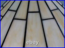 16 1/2 TIFFANY STYLE STAINED GLASS ART DECO MISSION FILIGREE Table LAMP SHADE