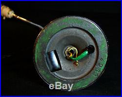 1920 GEC industrial L/E art deco chrome plated flexi stem lamp clam shell shade