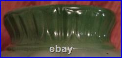 1920's AGM Green Glass Lamp Shade 5185 D-36 For Ready-Lite Lamp. Hand Painted