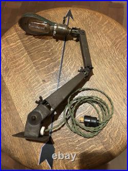 1920's American Fixture Co. Industrial Lamp Light Art Deco Hubbell Factory