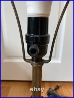 1920's Art Deco Uranium Glass Table Lamp