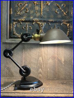 1920's Edon Shield Base Art Deco Desk Lamp Faries Hubbell Light Cast Iron