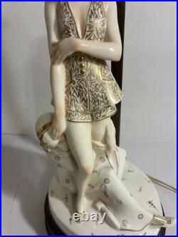 1920's Stunning Tedesco Art Deco Wolfgang Schwartzkopff Aschermittdagen Tb Lamp