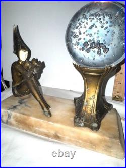 1920s Amazing condition J. B. Hirsch Gerdago Art Deco Pixie Lamp glass Bubble