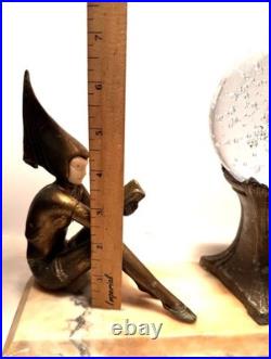 1920s Amazing condition J. B. Hirsch Gerdago Art Deco Pixie Lamp glass Bubble