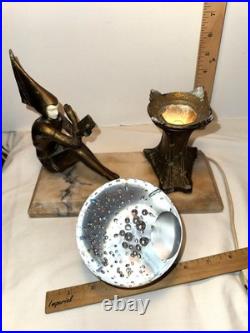 1920s Amazing condition J. B. Hirsch Gerdago Art Deco Pixie Lamp glass Bubble