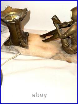 1920s Amazing condition J. B. Hirsch Gerdago Art Deco Pixie Lamp glass Bubble