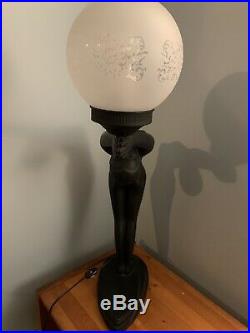 1920s Art Deco Inspired Nude Lady Lamp