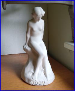 1920s ORIGINAL FULPER POTTERY ART DECO THE BROOK PERFUME LAMP SHADE SCARCE