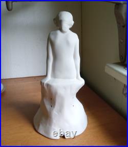 1920s ORIGINAL FULPER POTTERY ART DECO THE BROOK PERFUME LAMP SHADE SCARCE