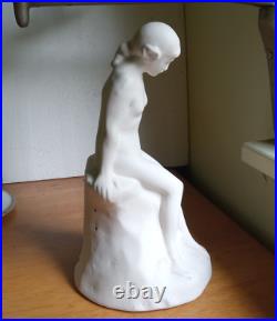 1920s ORIGINAL FULPER POTTERY ART DECO THE BROOK PERFUME LAMP SHADE SCARCE