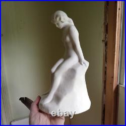 1920s ORIGINAL FULPER POTTERY ART DECO THE BROOK PERFUME LAMP SHADE SCARCE