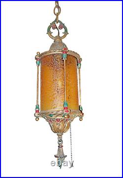 1928 Art Deco Hanging Moroccan Lamp