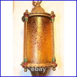 1928 Art Deco Hanging Moroccan Lamp