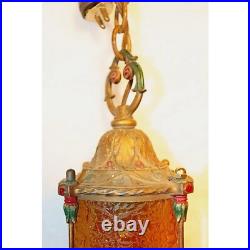 1928 Art Deco Hanging Moroccan Lamp