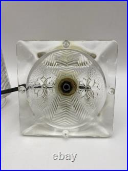 1930-1940 Art Deco Bullet Torpedo Skyscraper Table Lamp Chevron Pattern WORKS