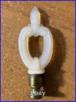 1930's / 40's VINTAGE FINIALS LOT OF 5 OPALESCENT ALACITE ART DECO GLASS