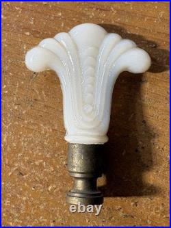 1930's / 40's VINTAGE FINIALS LOT OF 5 OPALESCENT ALACITE ART DECO GLASS