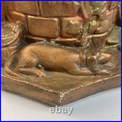 1930's Art Deco Chalkware Wishing Well Lamp P. Incrocci Pittsburgh WORKS