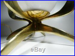 1930´s Art Deco Crown Solid Brass Table Lamp Ornament Working 100 %