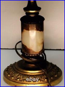 1930's Art Deco Lamp Marble/ Guilded