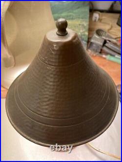 1930's Arts & Crafts Era Small Hand Hammered Copper Lamp