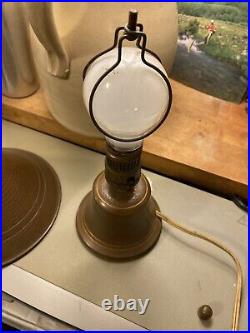 1930's Arts & Crafts Era Small Hand Hammered Copper Lamp