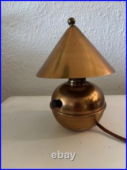 1930's DECO copper glow lamp by Ruth Gerth for Chase Brass and Copper Company