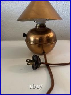 1930's DECO copper glow lamp by Ruth Gerth for Chase Brass and Copper Company
