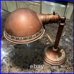 1930's Vintage Greist Manufacturing Company Brass Table or Desk Lamp