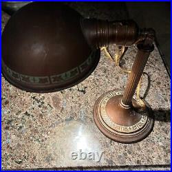 1930's Vintage Greist Manufacturing Company Brass Table or Desk Lamp