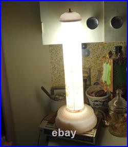 1930s ART DECO EUREKA TEA CO ALL-LITE SKYSCRAPER BOUDOIR LAMP WORKING CONDITION