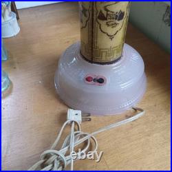 1930s ART DECO EUREKA TEA CO ALL-LITE SKYSCRAPER BOUDOIR LAMP WORKING CONDITION