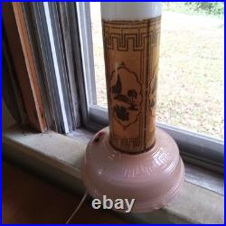 1930s ART DECO EUREKA TEA CO ALL-LITE SKYSCRAPER BOUDOIR LAMP WORKING CONDITION