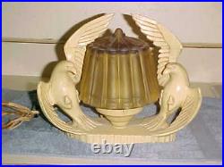1930s Art Deco BIRD LAMP striking DECO Estate Lamp