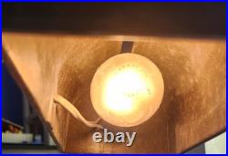 1930s Art Deco Globe Desk Lamp Marbled Bakelite Desk Organizer Light Works