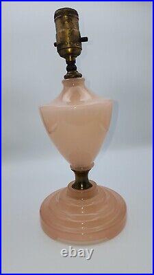 1930s Pink Coralex HouzeX Lamp UNWIRED