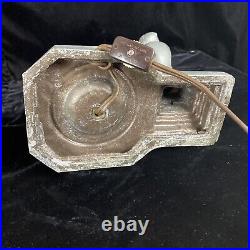 1930s Vintage Art Deco Frankart Nuart Nude Nymph Naked Woman Table Lamp With Globe