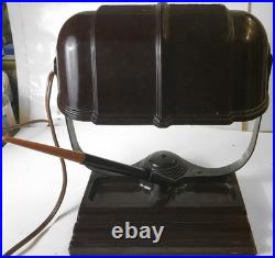 1940's BAKELITE DESKTOP LAMP AND PEN SET GREAT COND ART DECO