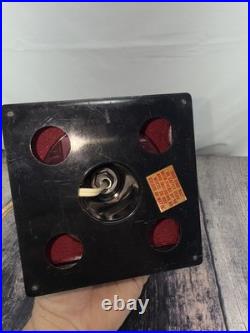 1940s/50s Hollywood Art Deco waterfall lamp Red Abs Plastic