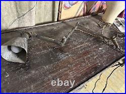 1940s Metal Table Lamp Art Deco Office Study Fairies OC white Style Industrial