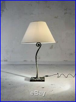 1990 LAMPE SCULPTURE BRONZE ART-DECO MODERNISTE BRUTALIST SHABBY CHIC Garouste