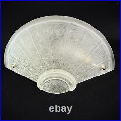 1 By 4 Art Deco Wall Lamp Applique Glass, 1920er