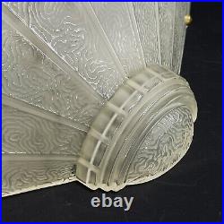 1 By 4 Art Deco Wall Lamp Applique Glass, 1920er