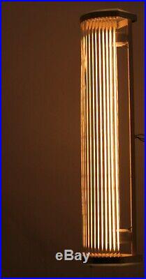 1 von 2 ART DECO Kinolampe Wandlampe Glasstäbe wall lamp