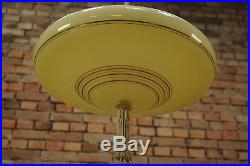 20er Art Deco Deckenlampe Leuchte Lampe Deckenleuchte Glas Bauhaus Ära 30er