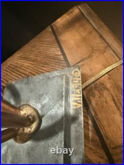 2 Mario Villa Lamps Art Deco Copper Signed